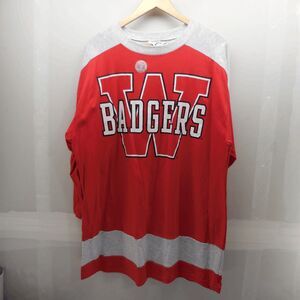 Vintage Artex Sportwear Wisconsin Badgers Spellout Shirt Size‎ XL New NWT!